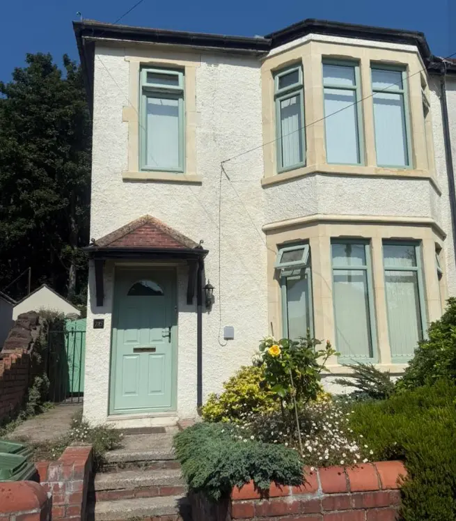 Completed facade stonework project in Cardiff